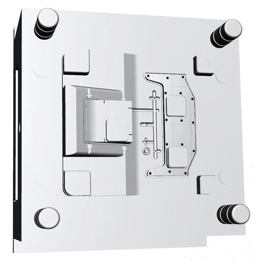 Molde plástico para conector de monitor de ordenador