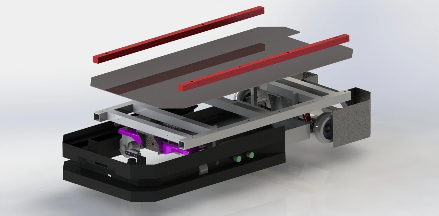 Agv Transfer Cart New Design with Optional Load Capacity From 100kg to 500kg