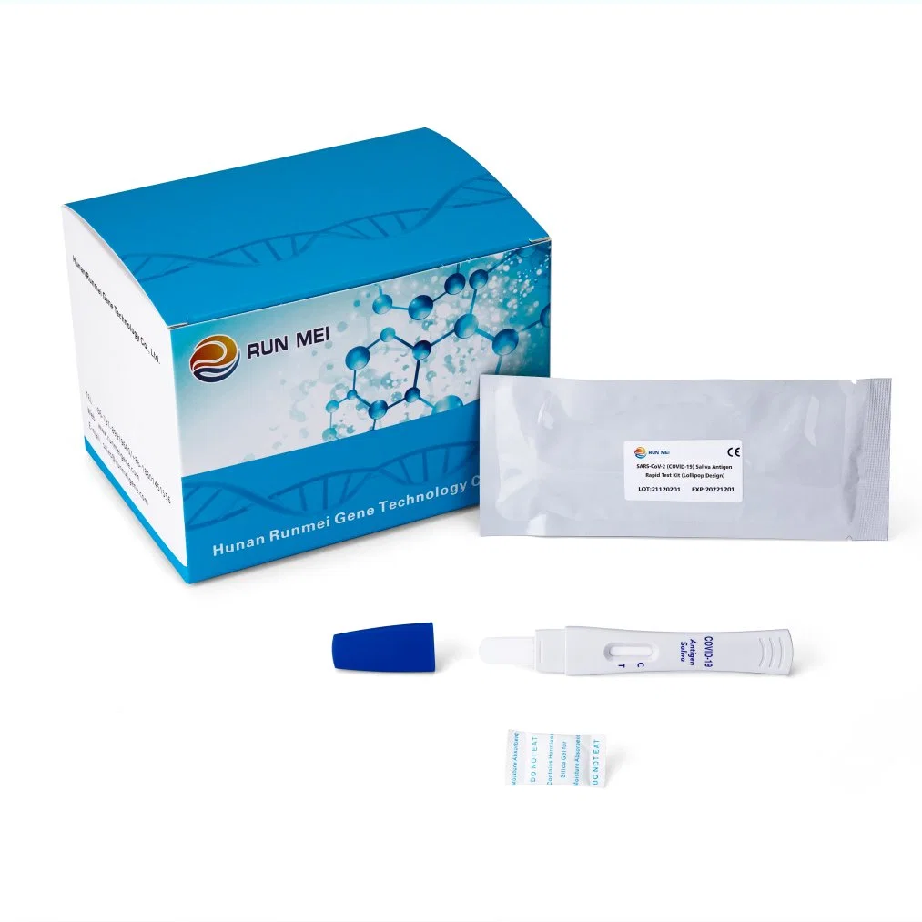 Runmei Gene 2022 Best Selling Oral Nasal Home-Use One Step Speichel Antigen Schnelltest-Kit für Selbsttests mit CE