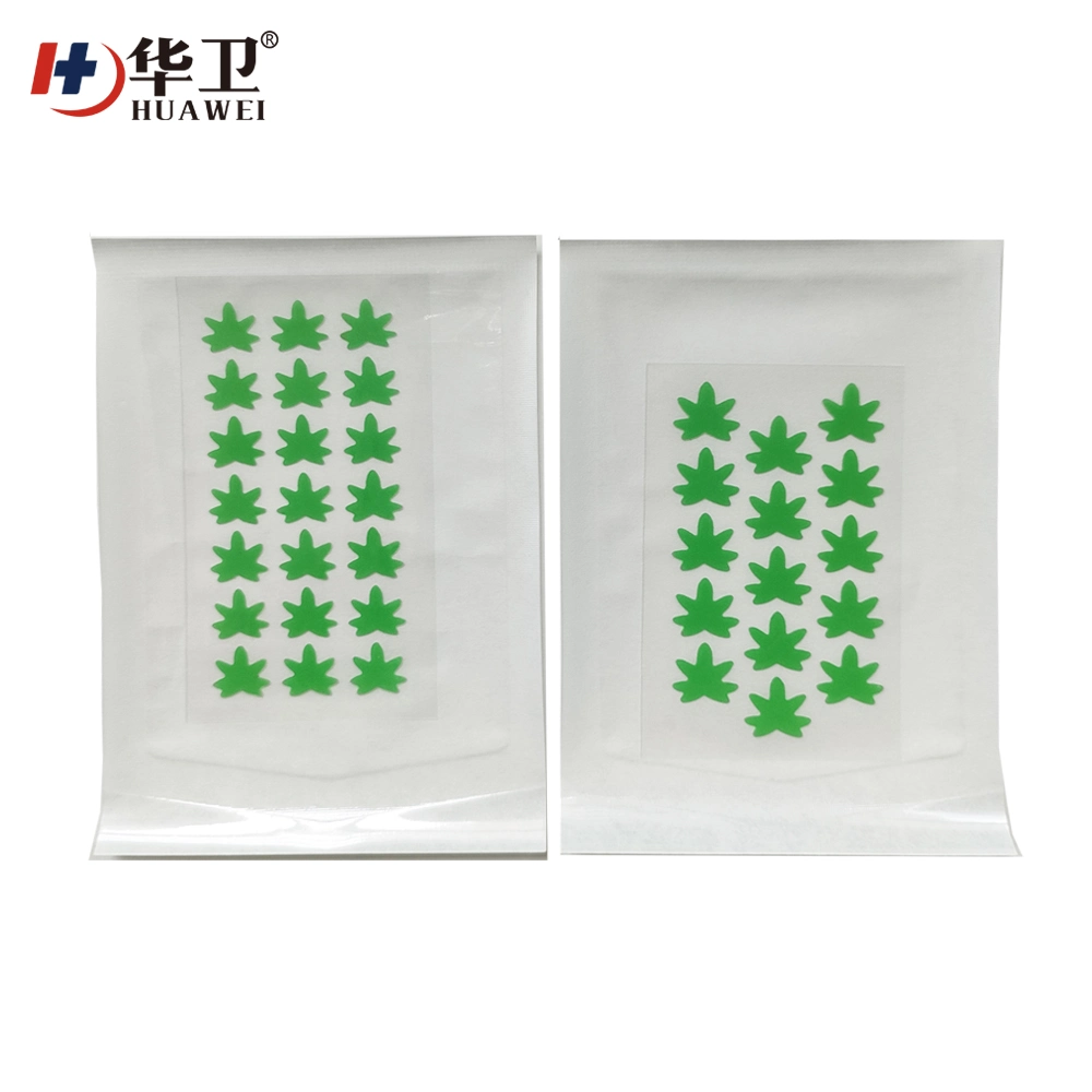 Leaf Style Acne Pimple Patch Hydrocolloid Adhesive Spots Treatment Tea Tree Oil 20dots/Pacth