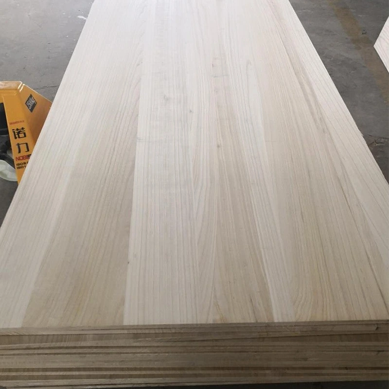 Factory Paulownia Jointed Wood Board MDF Plywood for Furniture Use Solid Panel Kiri Coffin Casket Cabinet Furniture Snowboard Surfing Skateboard Decoration