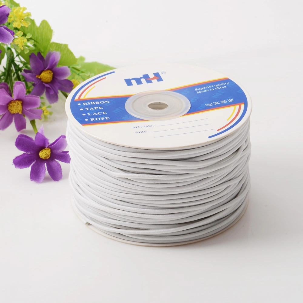 2mm White Rubber Inside Elastic Cord