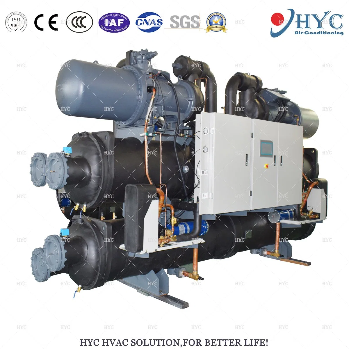 Industrial Water-Cooled Glycol Screw Chiller Refrigeration Equipment (HYC factory)