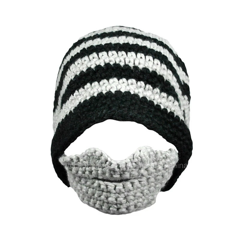 Classic Design All Custom Hand Crochet Knitted Beard Beanie