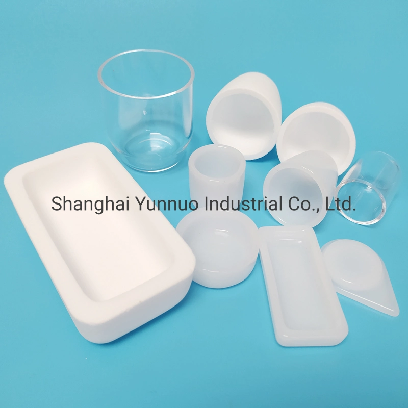 Opaque Translucent Fused Silica Crucible Quartz for Lab