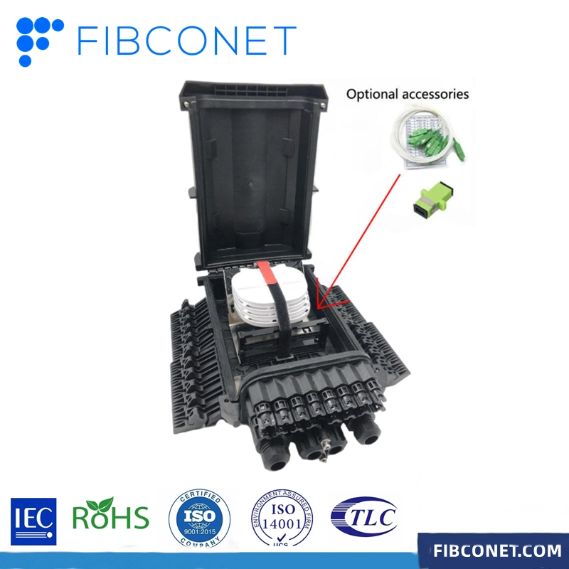 FTTH 12 24 36 48 72 96 Cores PP/ABS/PC Plastic Horizontal Type Splice Closure