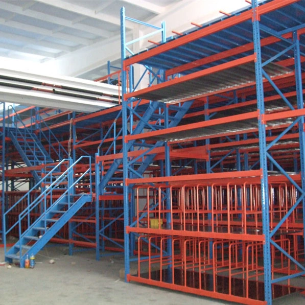 Heavy Duty Warehouse Multilayer Storage Shelf Steel Mezzanine Rack with Fire-Fighting Floor