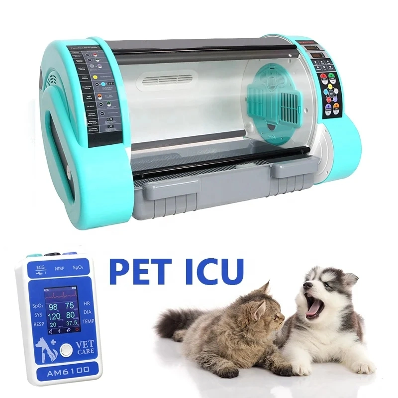 Medical Professional Pet ICU Incubator with Nebulizer Veterinary Fully Automatic ICU Incubator