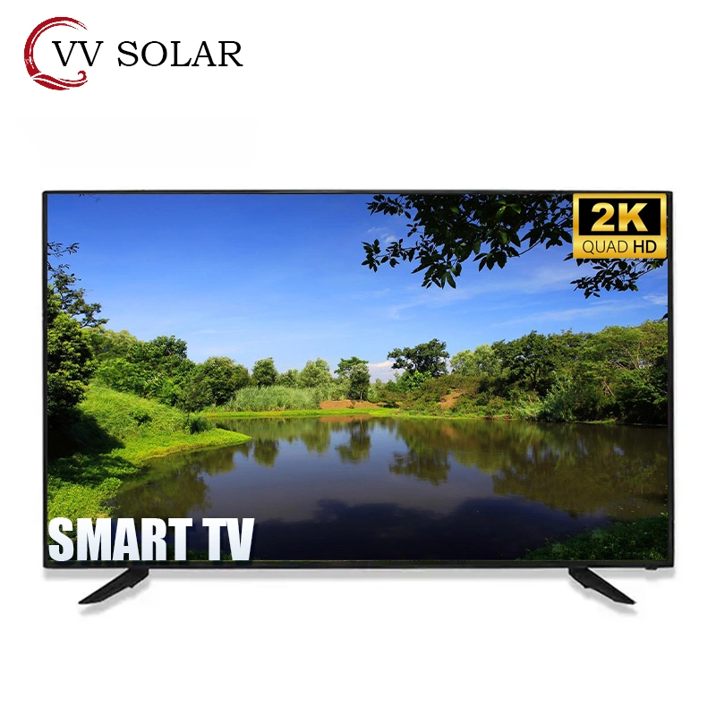 Ecrã plano 4K HDR10 de 65 75 polegadas sem moldura Smart TV