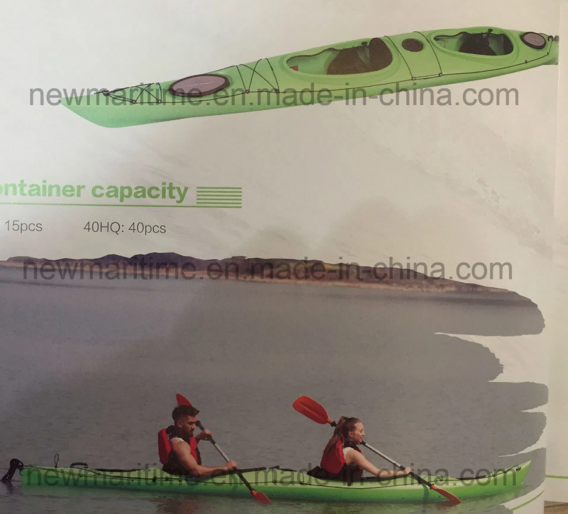 Double Sit in Ocean Kayak, Cool Sport Paddle Kayak