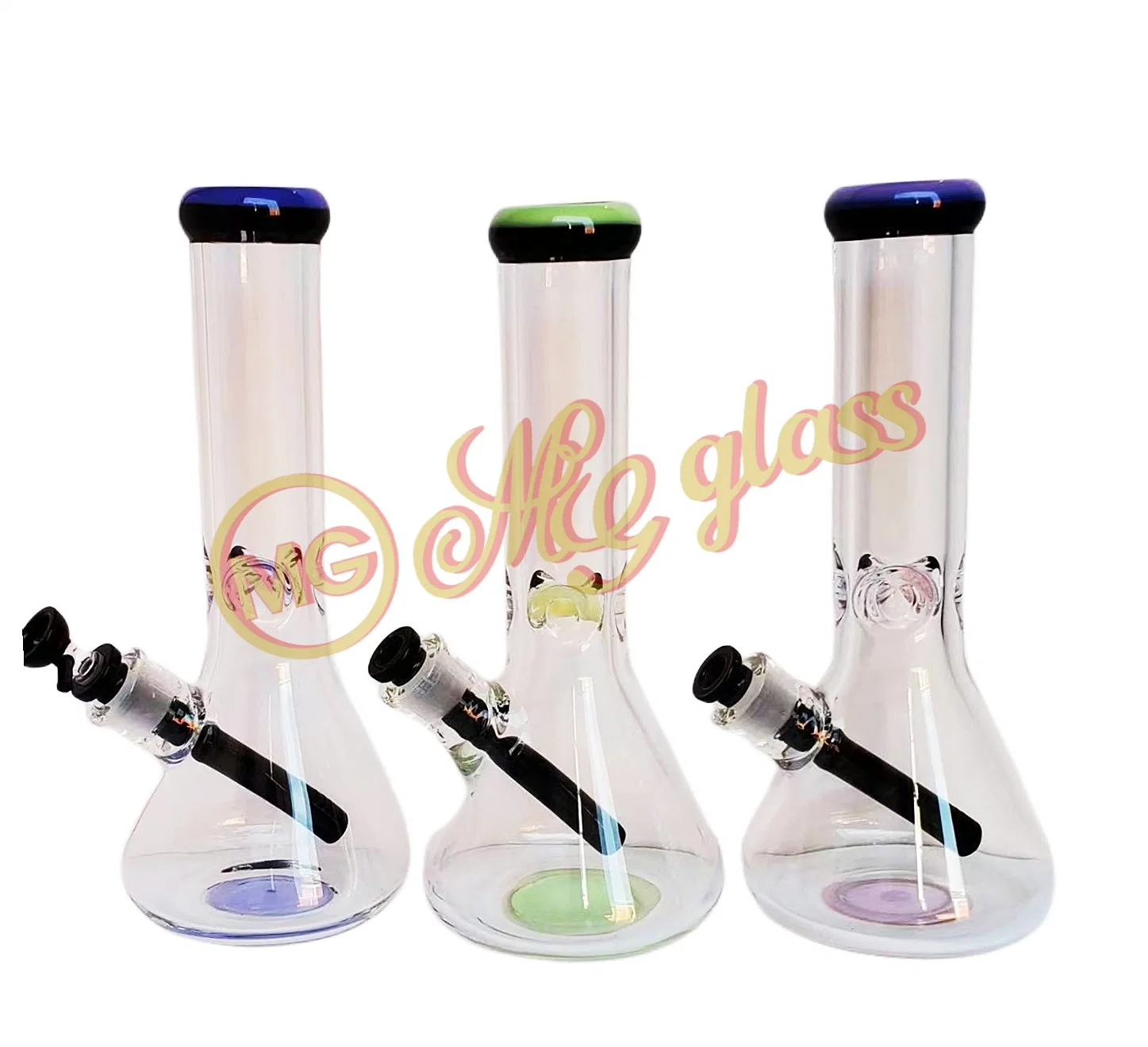 Mg Heady Glass Water Pipe Classical Beaker Oil Burner with Multi Colors