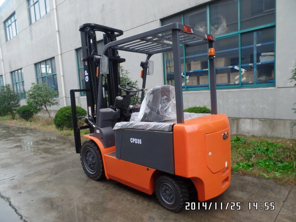 3500kg Telectric Forklift with American Curtis Controller and DC Drive Motor