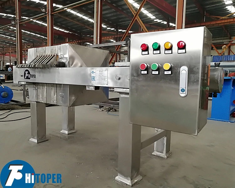 Chemical / Food Use Stainless Steel Coated Small Water Treatment Filtration Use Filter Press