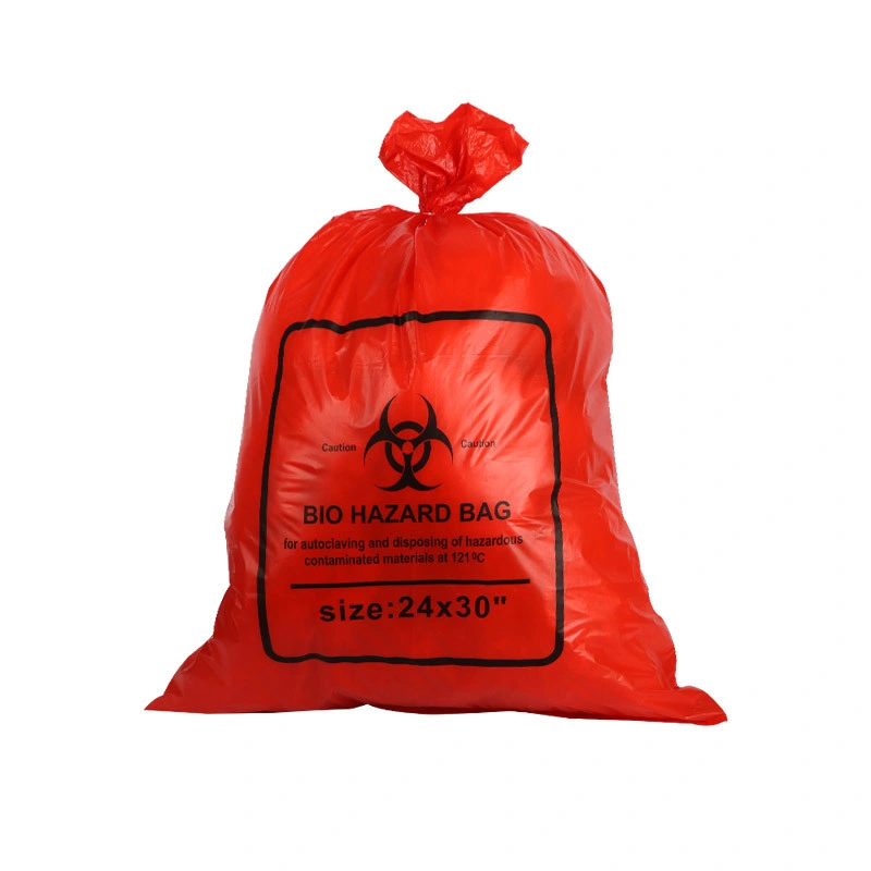 Good Quality HDPE Lab Garbage Bag Customized Biohazard Hospital Medical Waste Bag