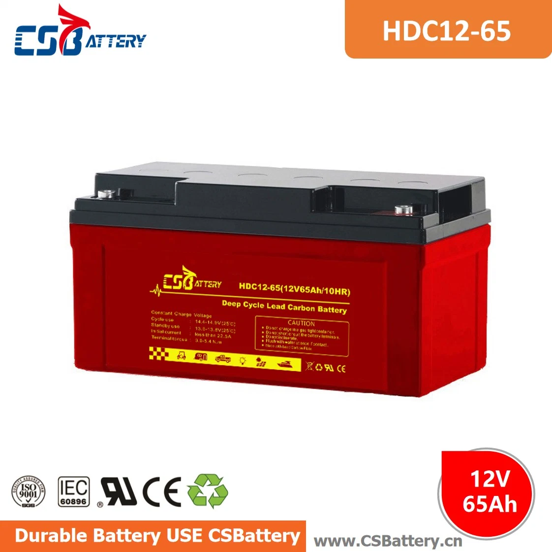 Csbattery 12V 38ah Lead Carbon Battery for Automotive/Vehicle/Truck/Car/Power-Station/Fire/Security-System/AAA