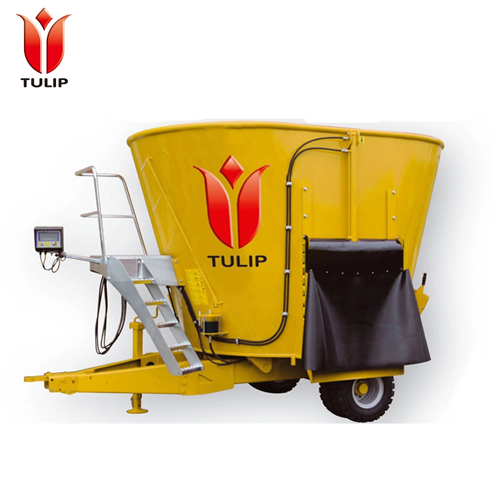 8 Cubic Traction Tmr Mixer Dairy Farm Feed Processing Machinery Vertical Horizontal Tmr Feed Mixer