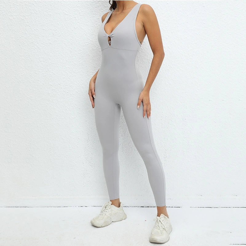 New Yoga Sets for Women Running Sports Stretch Tight Fitness Jumpsuit