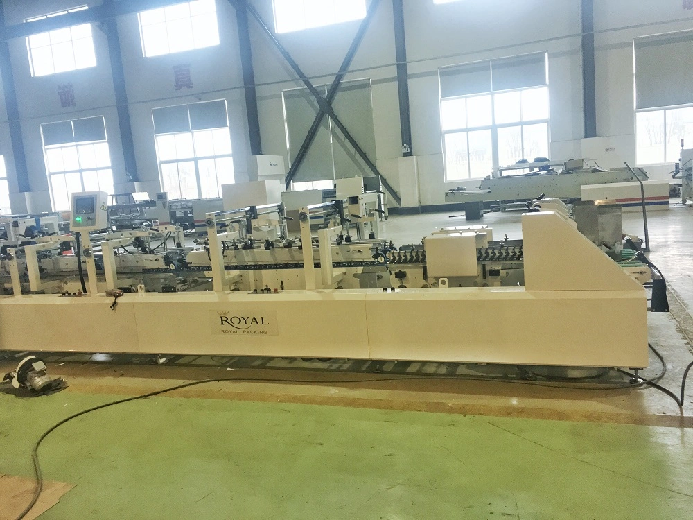 High Speed Automatic Corrugated Carton Box Folder Gluer and Stitch Machine Stapler Ryje