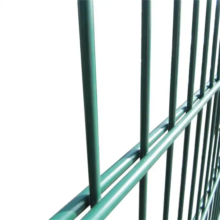 Zoo Fence Black PVC Powder Coated Double Wire Security Fence Double Horizontal Wire Fence 868 Fence 656 Mesh Fence Panel Graden Fence