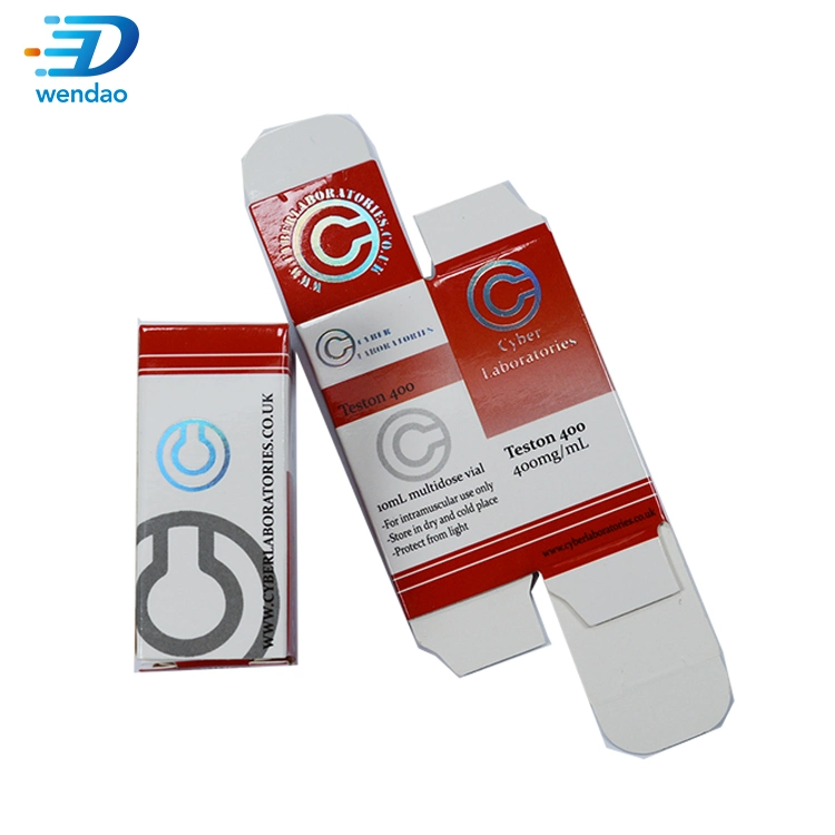 Customized Brand Printed 10ml Hologram Vial Label and Boxes