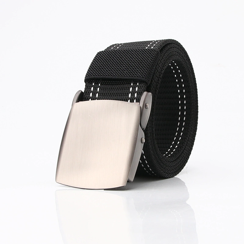 Unisex Tactical Belt Top Quality 4 mm Thick 3.8 Cm Wide Casual Canvas Belt Outdoor Alloy Automatic Buckle Men Belt 110-140cm