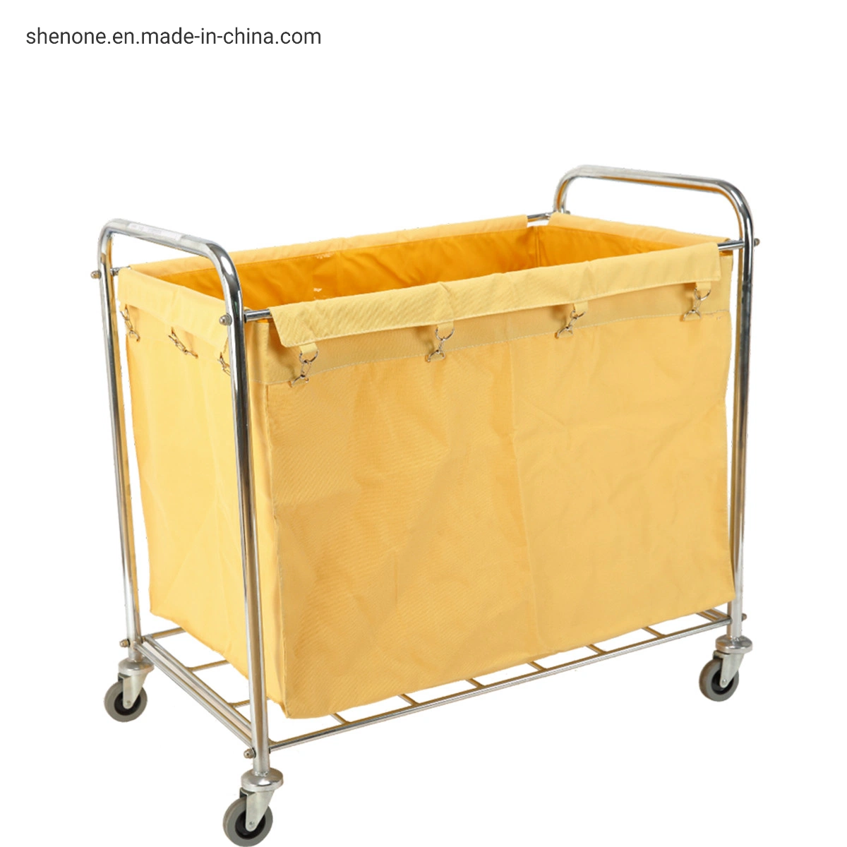 Shenone Durable Metal Hotel Room Housekeeping Maid Cleaning Cart Trolley