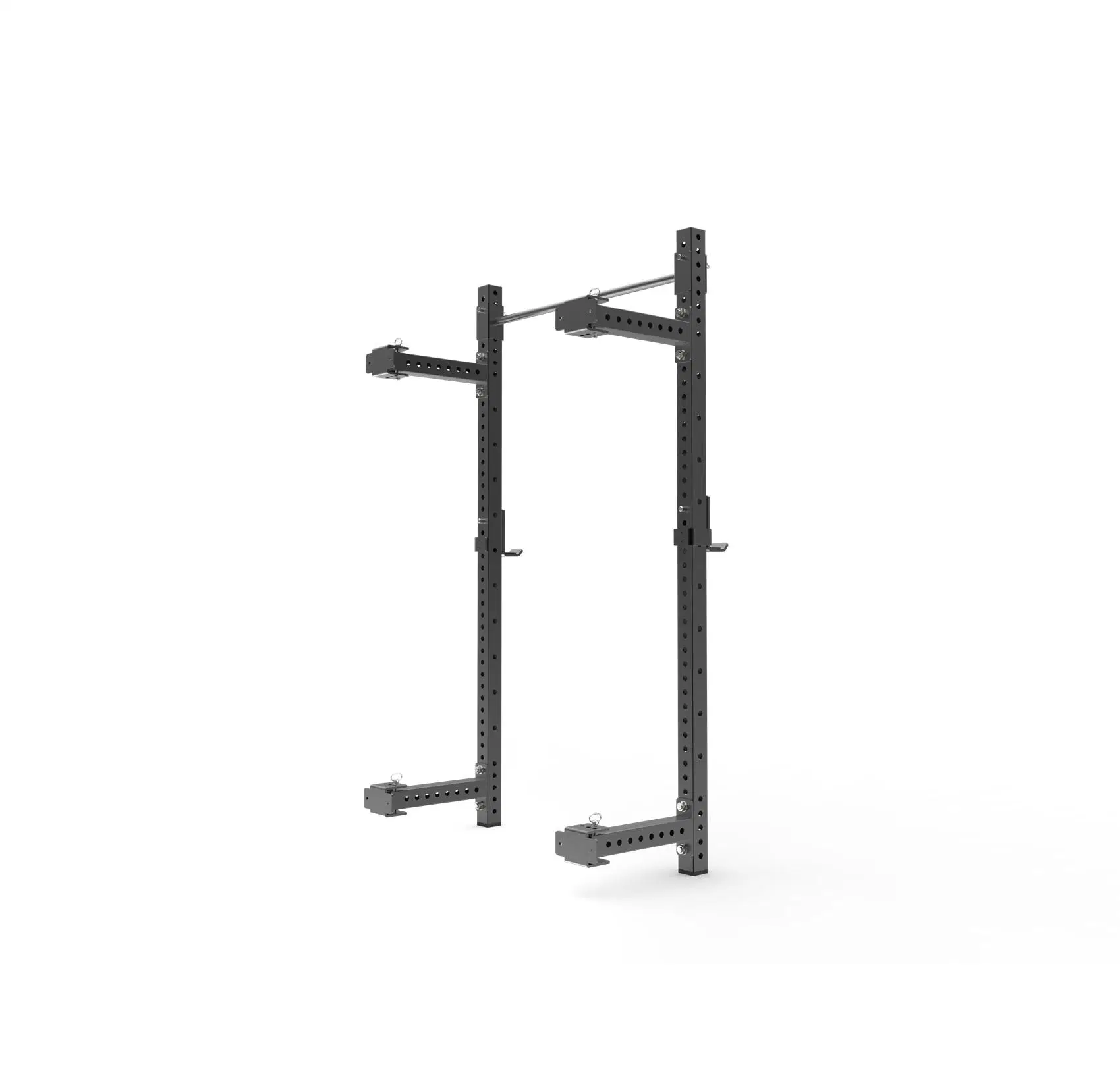 Professional Gym Fitness Equipment Power Training Wall Mounted Power Rack Includes Safety Spotter Arms