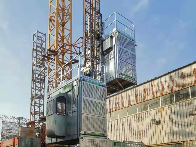 Sc200/200 Construcción grúa Elevador material de construcción con CE