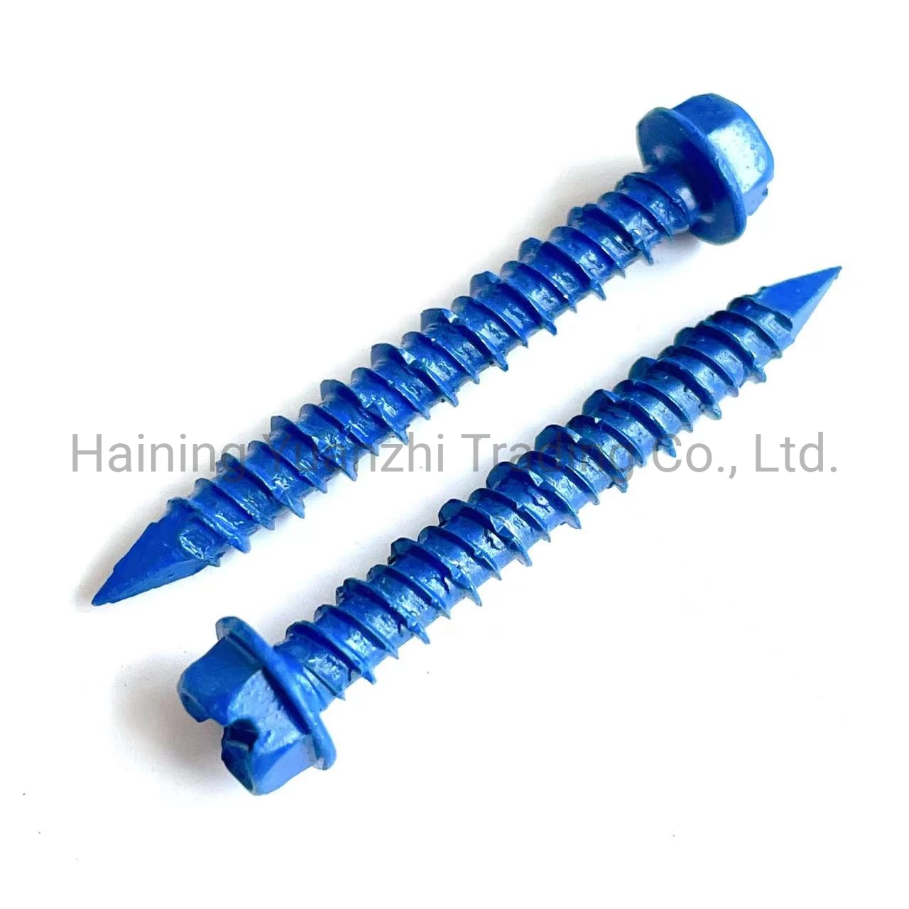 1/4 Inch C1022 Hex Head Slotted Drive 1000 Hours Blue or White Ruspert Tapcon Concrete Screws