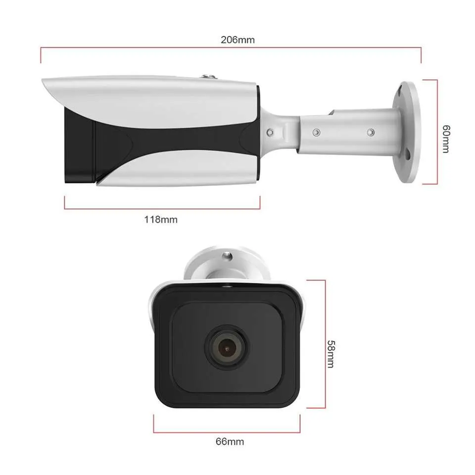 2MP Vigilancia Dahua estilo analógico AHD CVI TVI CVBS exterior Cámara tubular ir CCTV