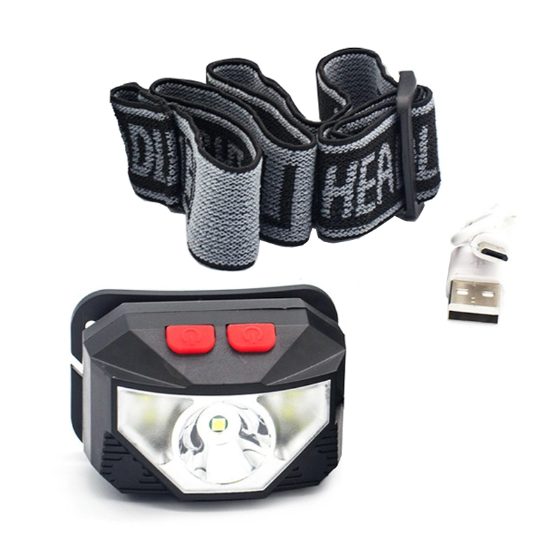 Waterproof USB Rechargeable Headlamp Mini Head Flashlight Torch Light for Rechargeable Headlamp