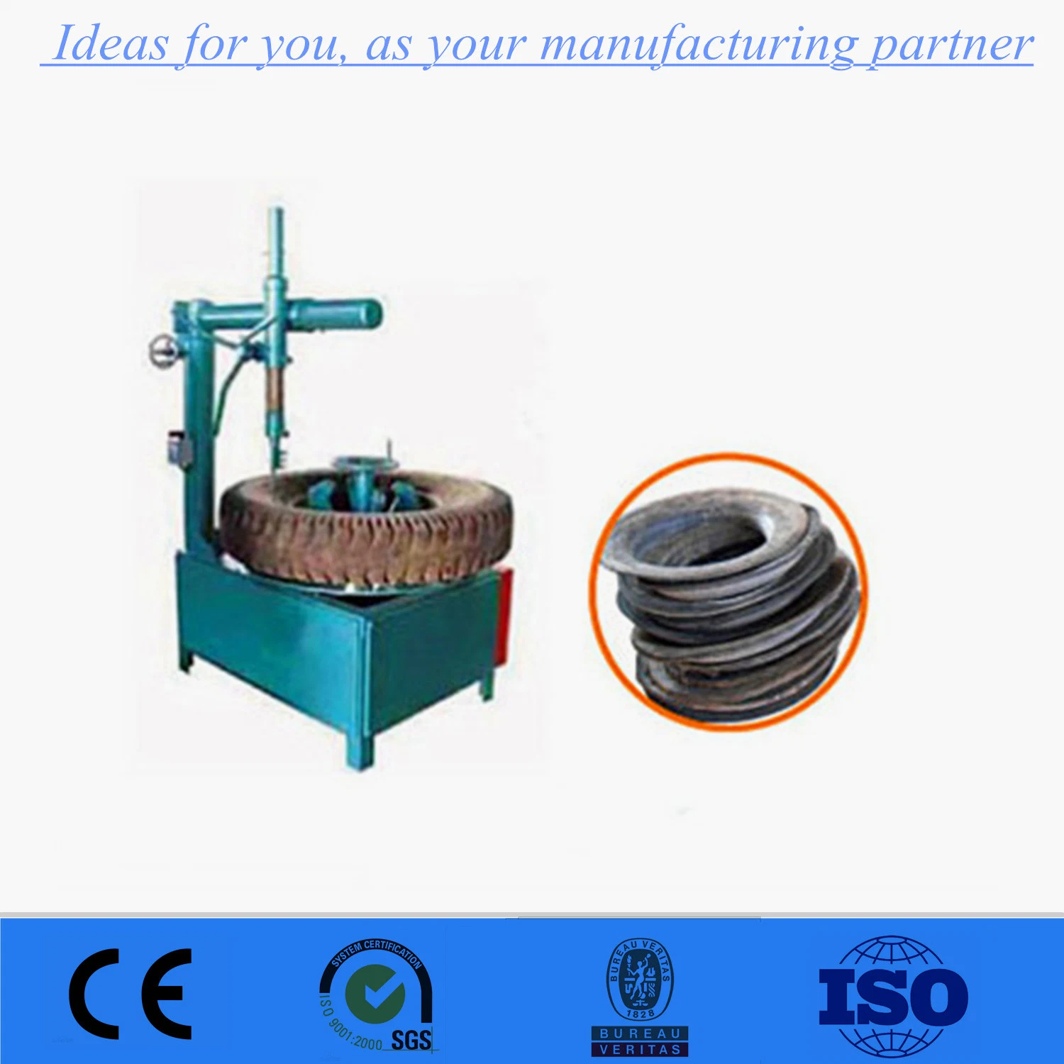 Rubber Cutter Machine/Rubber Cutting Machinery/Wasted Tire Recycling Machine