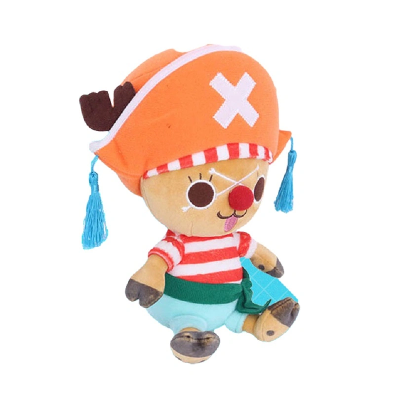 New 14-25cm One Piece Plush Toys Anime Figure Luffy Chopper Ace Law Cute Doll