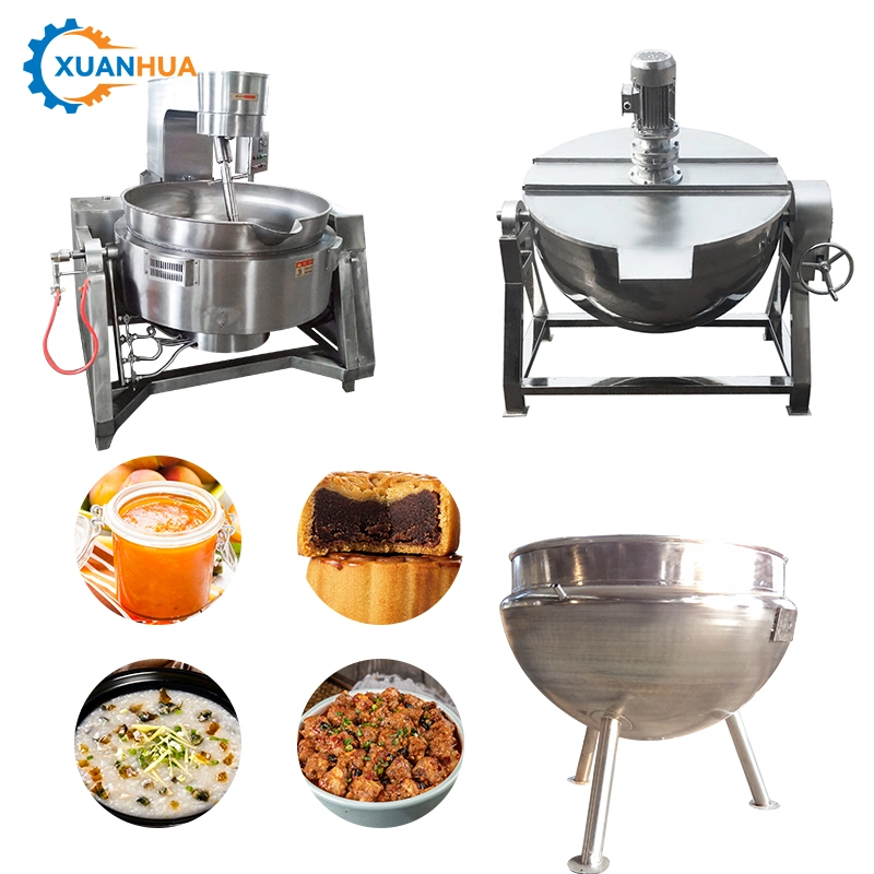 Electric Industrial Gas Double Jacketed Cooking Ghee Boiler Soup Jam Heating Mixer