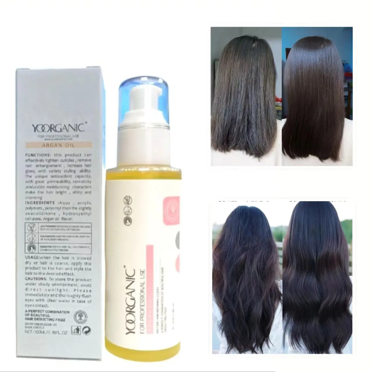 Óleo de Argan original Natural Custom Bulk Oils orgânicos Pure for Cabelo