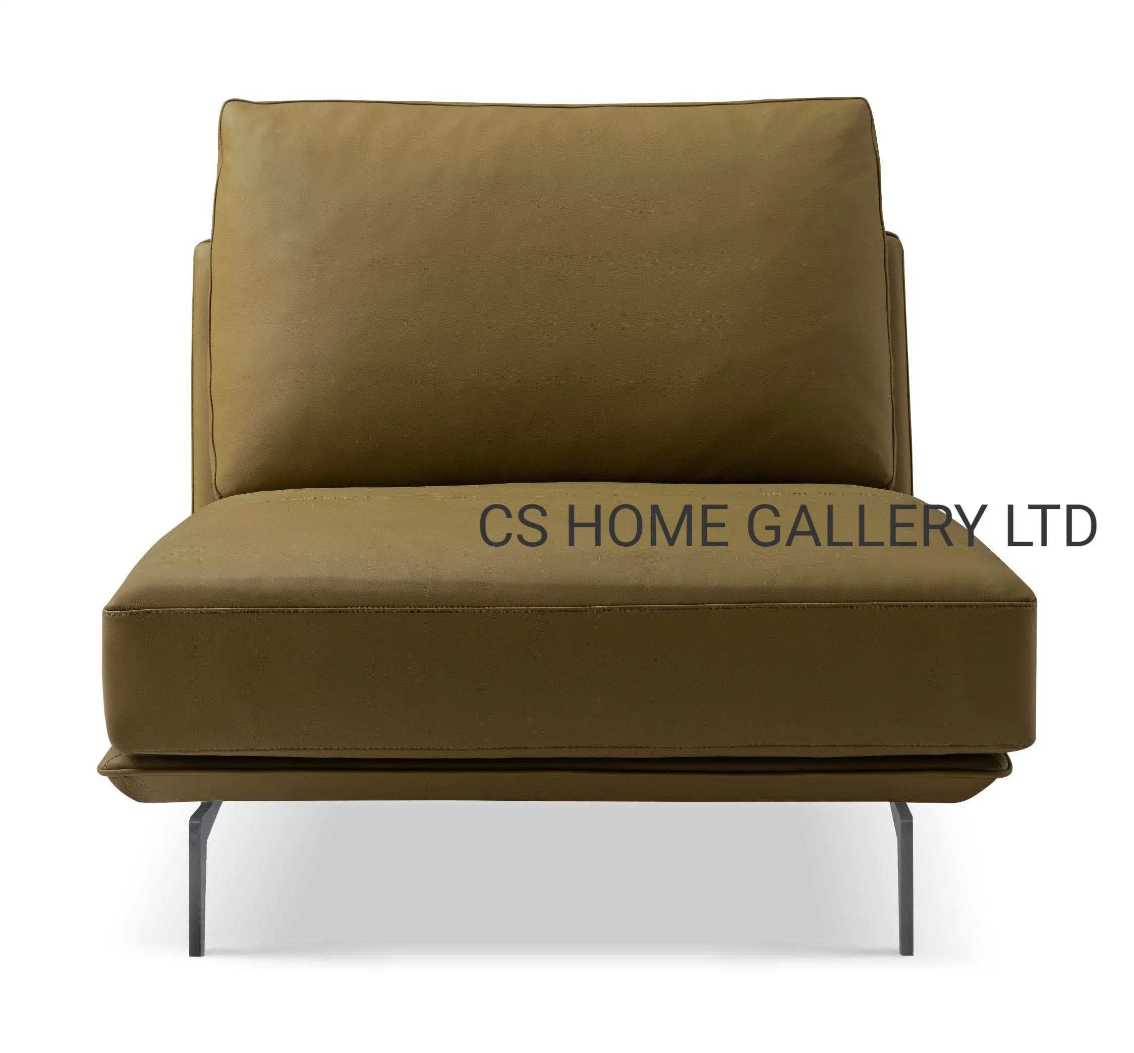 Single Armchair Living Room Bedroom Balcony Leisure Set Leather Sofa