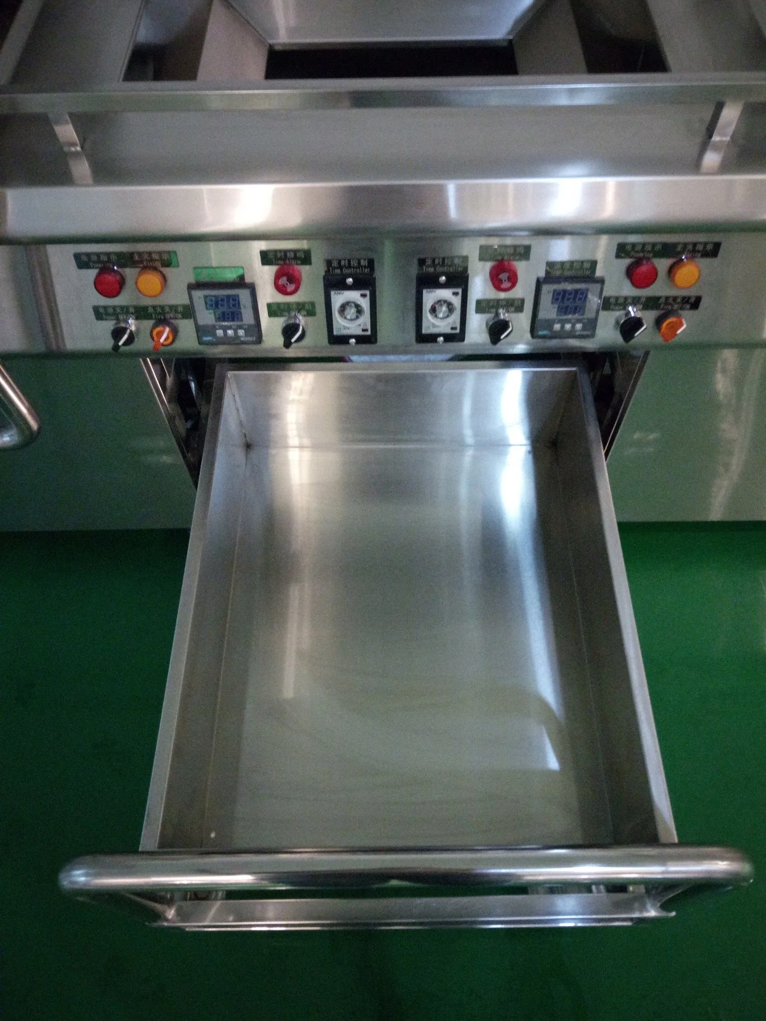 Dois tanques aquecidos de gás industrial Fritadeira de frango frito Snacks equipamento de cozinha central