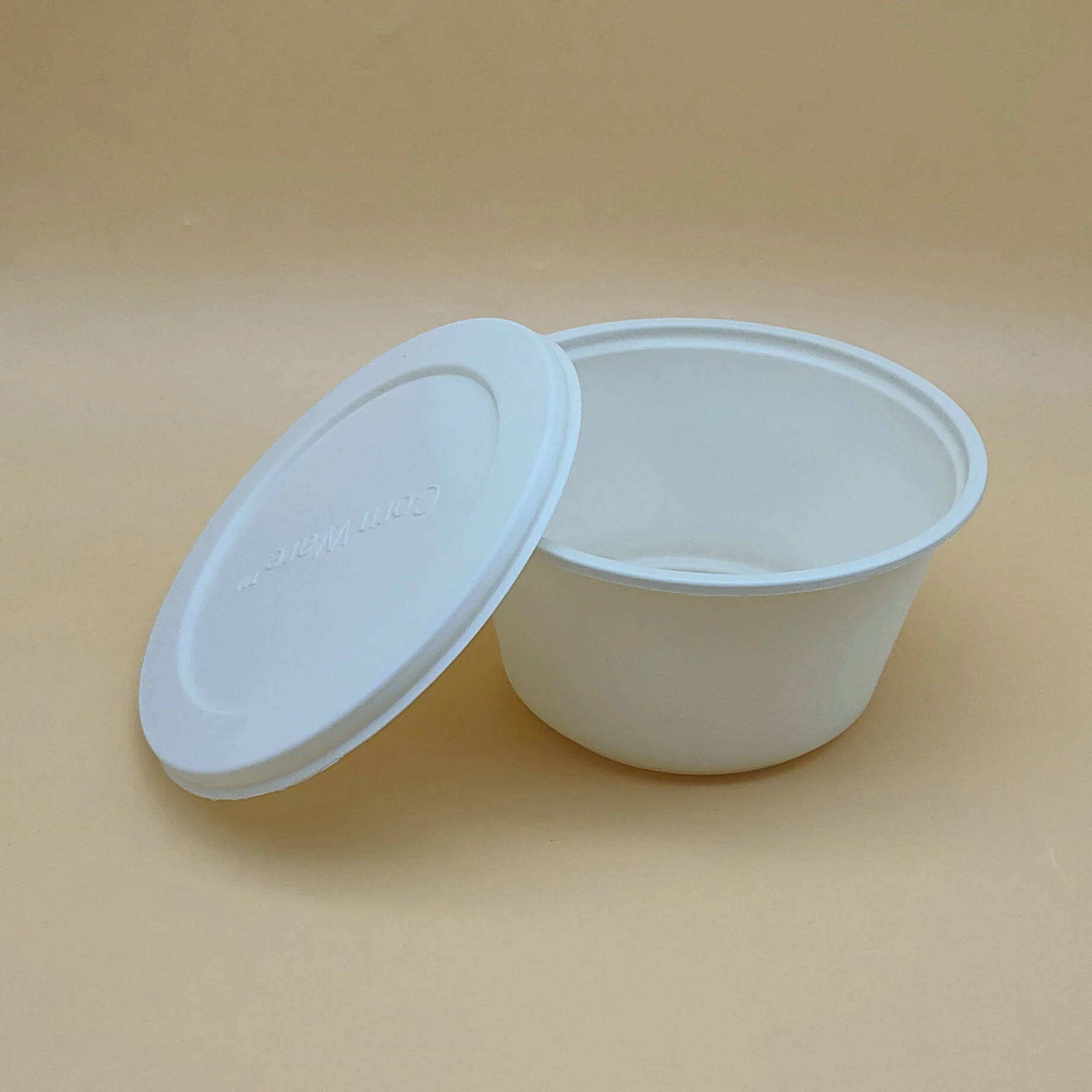 800ml Super Big Soup Bowls Corn Starch Deep Noodle Soup Bowls with Lids Eco-Friendly Bowls for Slae