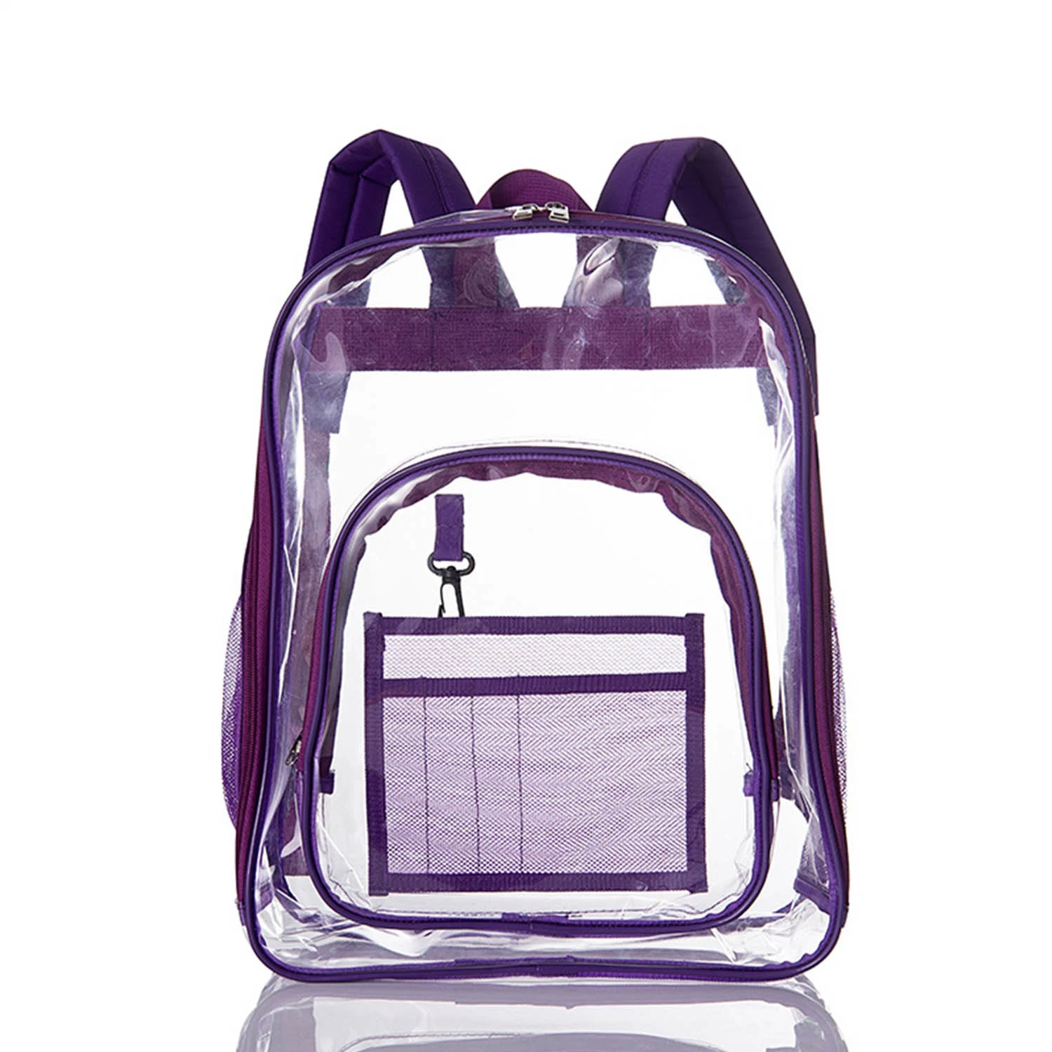 Große Kapazität klar PVC Rucksack Wasserdicht Schule transparente Büchertaschen Kinder Schultasche