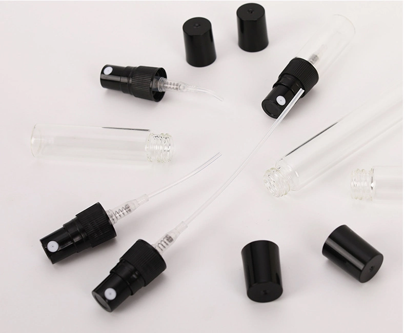 3ml Cosmetic Empty Clear Glass Spray Pump Lotion Bottles with Pump Dispenser