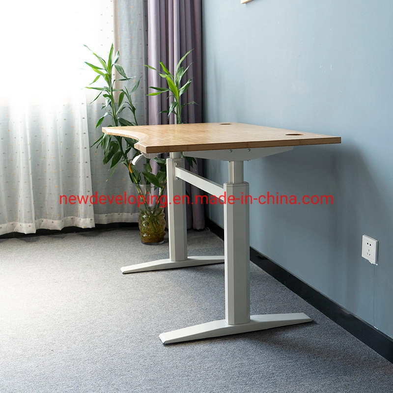 Nice Affordable Solid Bamboo White Metal Homework Table, Organized Desk Table