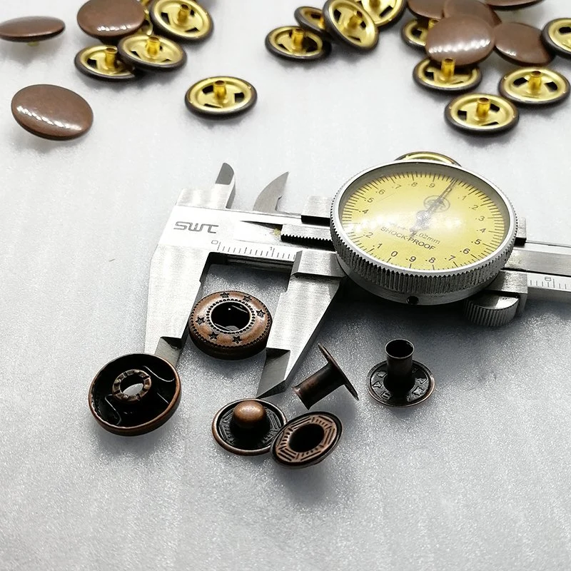 17mm Alloy Custom Brass Metal Snap Press Button for Garment Accessories