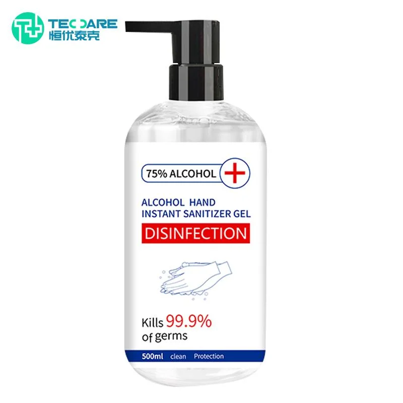 Factory Wholesale/Supplier Customized Label 75% Alcohol Waterless Disinfecting Hand Sanitizer Gel