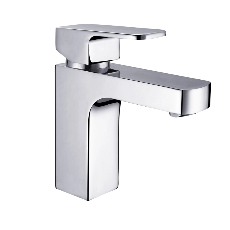 Modern Design Square Brass Basin Mixer