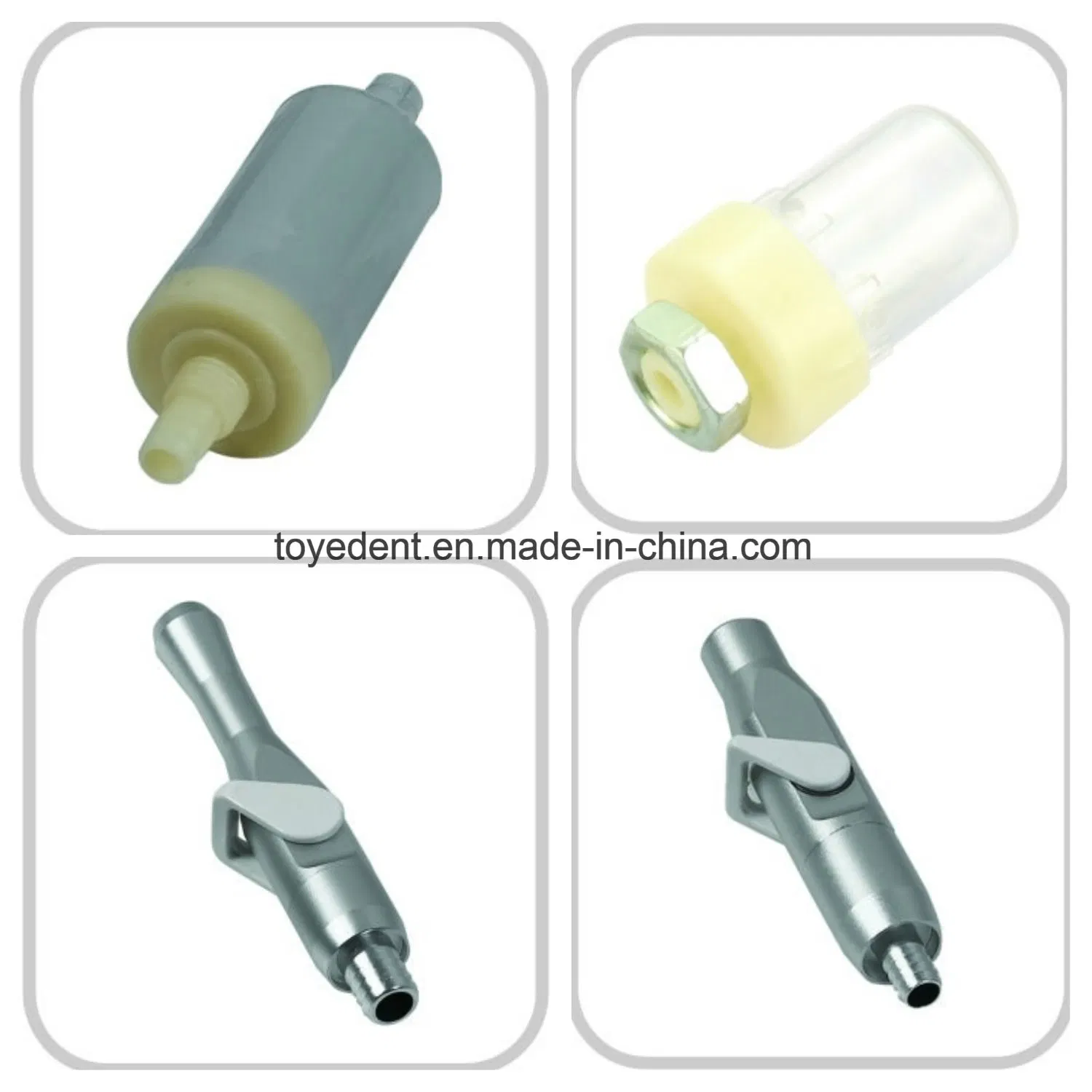 Dental Unit Spare Parts with Air Filter Reducer, Handpiece Holder, Triple Syringe