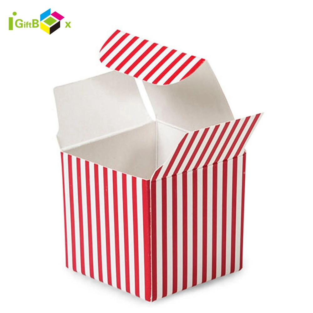 Luxury Promotion High Paper Cardboard Top and Base Striped Gift Box