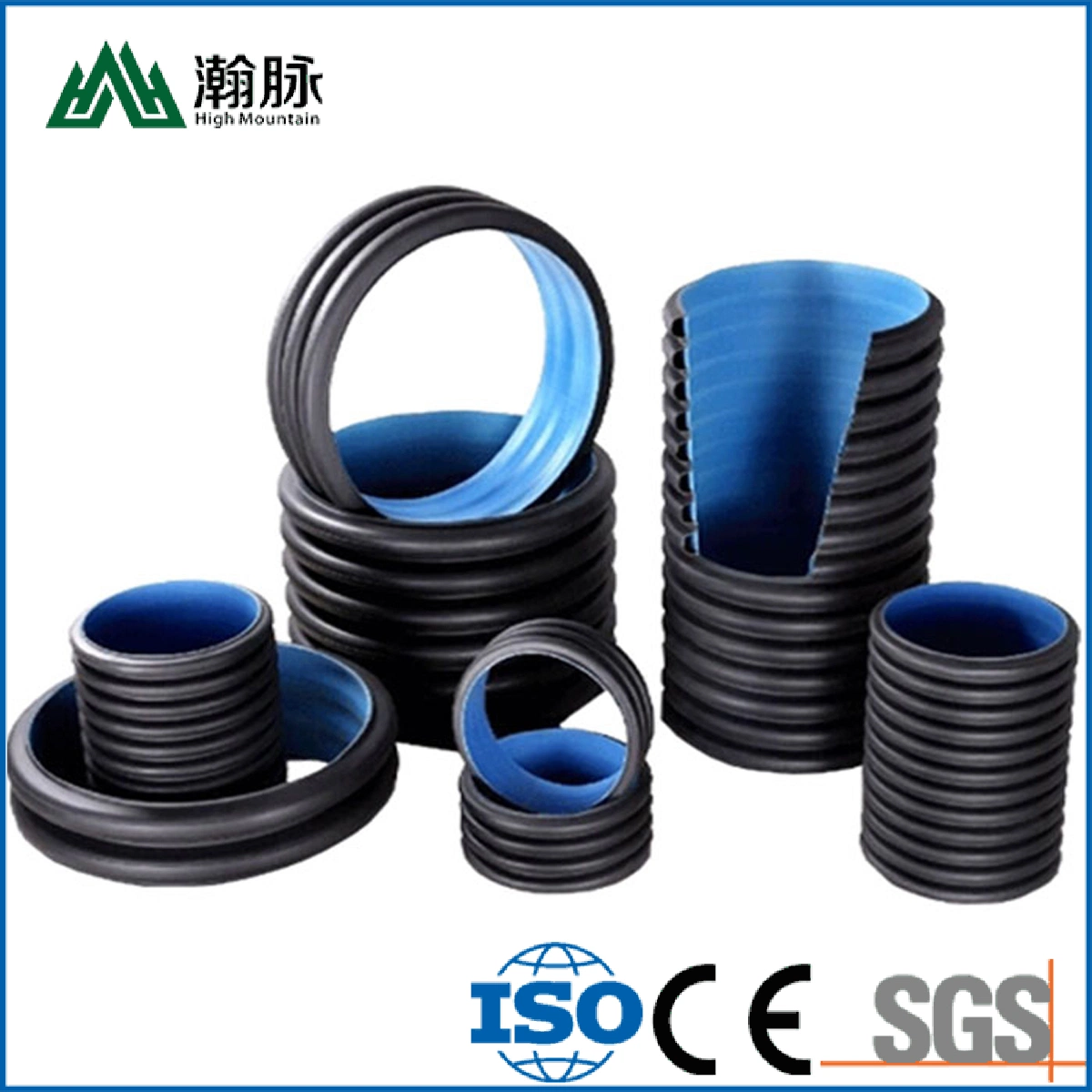 Corrugated Drain Pipe/Tube 200mm 300mm for Irrigation