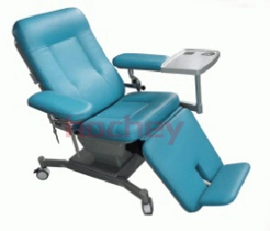 Cadeira de colheita de amostras de sangue com controlo remoto elétrico multifuncional para Hospital Hochey Com apoios de braços duplos