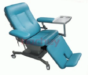 Hochey Hospital Multifunctional Electric Remote Control Blood Sample Collection Chair with Dual Armrests