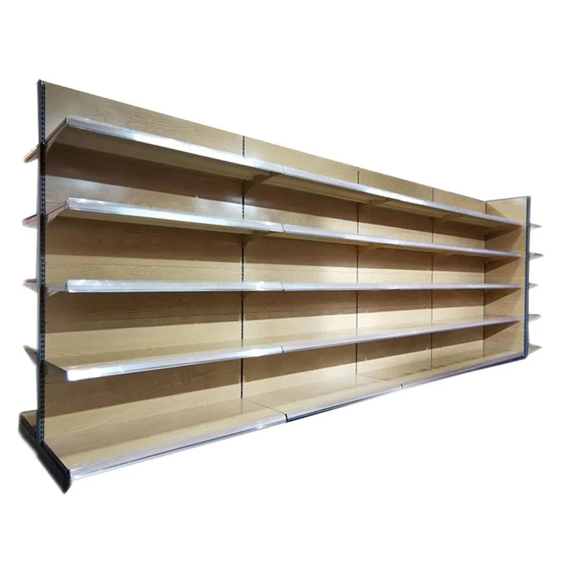 Shopping Mall Advertising Racks Metal Supermarket Shelf Display Gondola